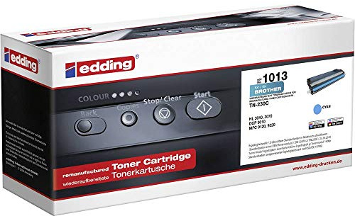 edding Toner EDD-1013 - Cyan - Reichweite 1400 Seiten - Ersetzt Brother TN-230C