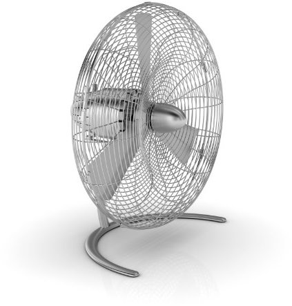 Stadler Form Charly floor Boden-Ventilator, Aluminium, 450 x 458 x 280 mm