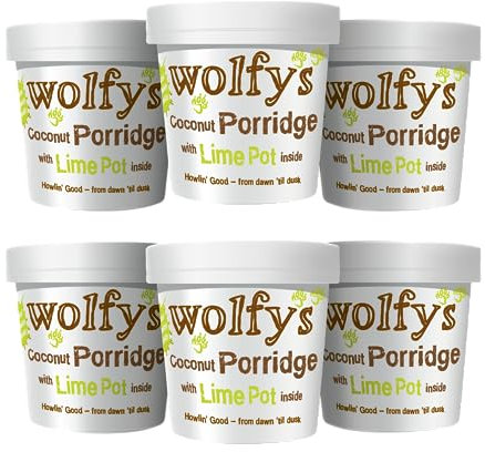 Wolfy's Coconut Porridge with Lime Pot 110 g (Pack of 6)