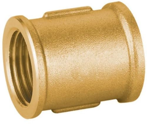 Manguito recto FF de latón amarillo pesado IBP 11/2