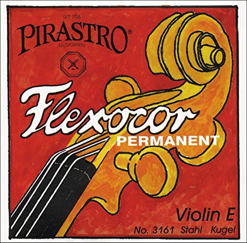Pirastro Flexocor Violinsaiten Set 4/4 Ropecore, Medium Gauge, handgefertigte Premium Synthetic Ropecore Stahlsaiten, Ersatzzubehör für Profis/Studenten und alle Violinspieler