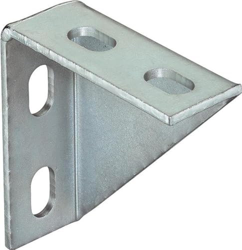 fischer 63559 Winkelkonsole WK 100/100, Silber/schwarz