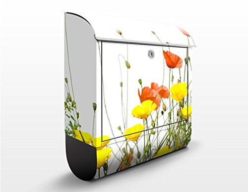 Briefkasten mit Zeitungsrolle Wild Flowers 46cm x 39cm