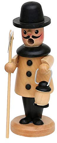 Dekohelden24 Lustiger Räuchermann als Nachtwächter, ca. 13 cm, 521084-A
