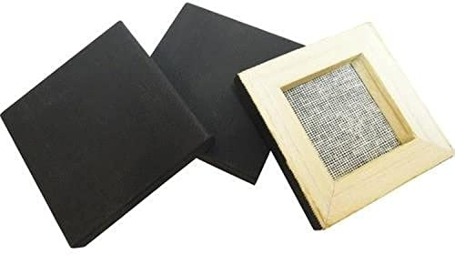 Leinwandbild, klein, 6 x 6 cm, Schwarz