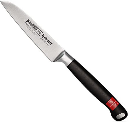 Burgvogel Solingen kleines Küchenmesser Solingen geschmiedete Klinge 9 cm Master Line rostfrei schwarz Officemesser spülmaschinenfest (3 1/2 Zoll = 9 Cm)