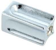Möbelknopf Möbelgriff Schubladengriff aus Metall - Chrom glänzend, Höhe - 20mm
