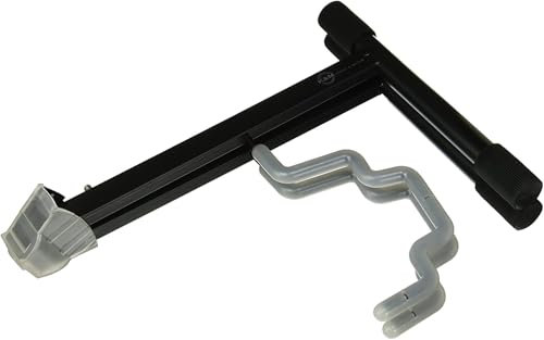K&M 17570 E+A-Gitarrenständer Duet Schwarz - Allrounder mit 19,5 bis 25,5 cm Breite Für Nitrolack geeignet