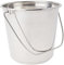 Krüger - 9 L Edelstahleimer, Silber, 24 cm, Edelstahl Hochglanzpoliert