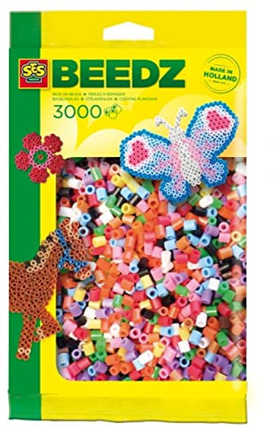 SES Creative Bügelperlen 1000 Stück Basic Mix