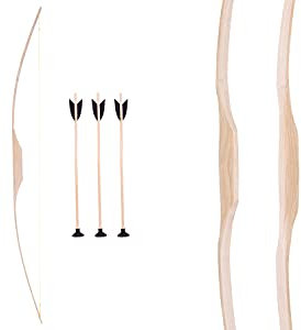 Holzspielerei Bogen 100 cm inkl. 3 Pfeile mit Saugnapf