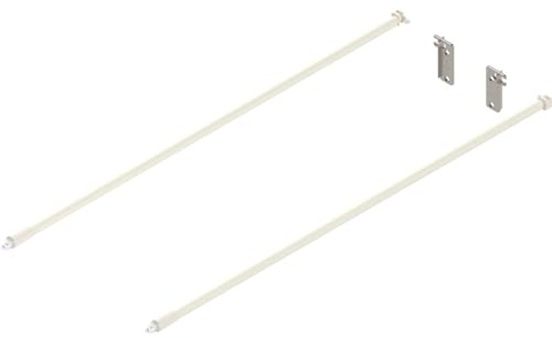 Blum Reling Set für Frontauszug (Möbelbeschlag), Länge 550 mm Stahl cremeweiß