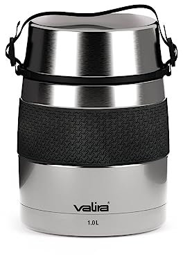 Valira VAN6615 Inoxterm - Termo para sólidos con 2 contenedores interiores, Gris, 1 L