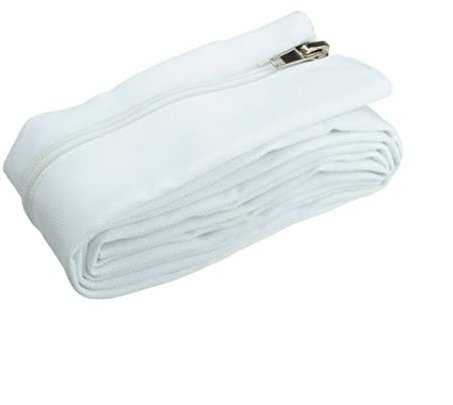 Fisual Zip Cable Tidy Wrap (50mm Dia 2m Length, White)