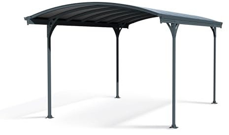 Canopia by Palram Carport Vitoria 14.6m² en polycarbonate, Aluminium robuste et antirouille protection de la voiture contre la lumière du soleil