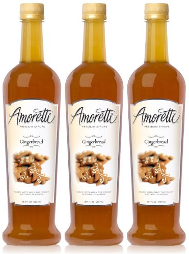 Amoretti Premium Gingerbread Syrup 750ml 3 Pack, 7.29 Pound