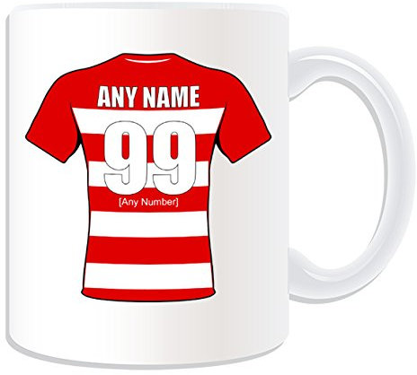 Personalised Gift - Gloucester Mug (Rugby Union Design Theme, White) - Any Name/Message on Your Unique Mug - Club RFU