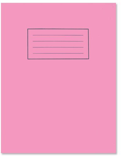 Silvine EX112-9x7 Exercise Book Plain Pink PK10