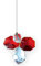 Swarovski Schutzengel-Anhänger aus Kristall, Geburtsstein, Sonnenfänger, Kristall, JULY - RUBY