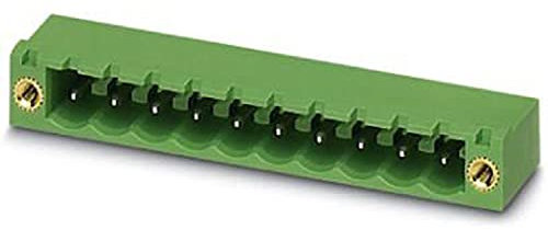PHOENIX CONTACT MSTB 2,5/2-GF Leiterplattengrundleiste, Grün, 2.5 mm² Nennquerschnitt, 2 Anschlüsse, MSTB 2,5/..-GF Artikelfamilie, 5mm Rastermaß, 250 Stück