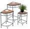 DanDiBo Blumenhocker Merano Mosaik 3er Set 12013 Blumenständer 42, 52 und 62 cm Eckregal