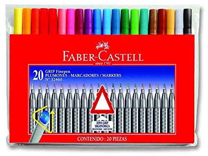 Fineliner GRIP Finepen, 20 Farben