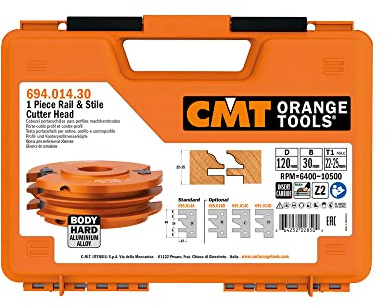 CMT 694.014.30 One-Piece Rail & Stile Head D=130X40X30