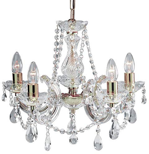 Searchlight Kronleuchter, vergoldet, M