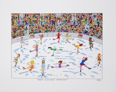 Germanposters James Rizzi That Golden Moment 2D Poster Kunstdruck Farblithographie