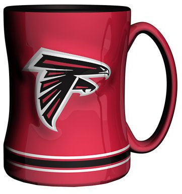 Boelter Brands NFL Relief-Tasse, 414 ml, rot - Keramik, Tasse, 15 ounces