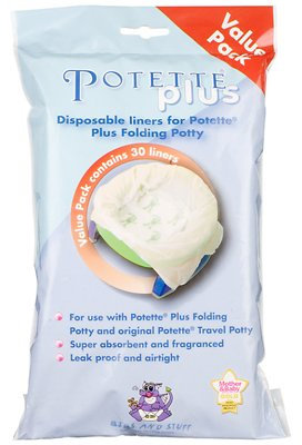 Potette Plus Travel Potty Einweg-Einlagen, 30 Stück