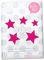 Bügelbild 5 Sterne 4 cm bis 2 cm Flockfolie kleine Aufbügler Applikationen Bügelsticker für Stoffe Textilien Kinder zum Aufbügeln Flicken, Farbe:pink