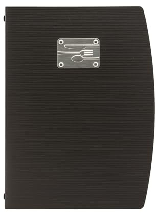 Securit Rio A4 Menu Holder with One Double Insert - Black