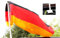 4 x Autokorso Autofahne Autoflagge Windhose Deutschland Fussball EM 2024 Fahne Flagge Windsack schwarz rot gold