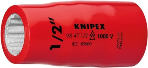 KNIPEX 12-Point Socket with Internal Square 1/2 55 mm, 98 47 11/16