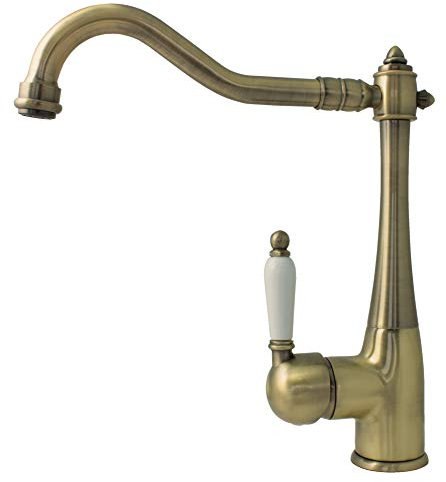 Nostalgie Retro Küchen Einhebel Armatur Bronze Schwenkbar Sanlingo