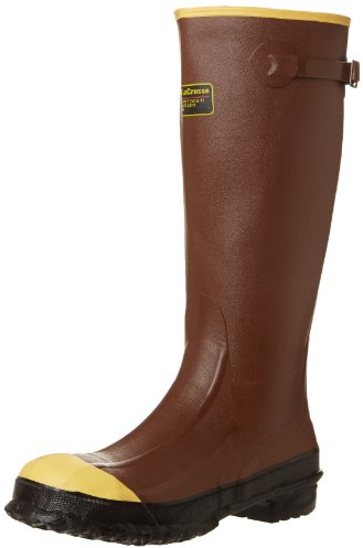 LaCrosse Pac 16 Steel Toe All Around Boot for Men - Durable, Waterproof, Insulated, Slip-Resistant Work Footwear, Rust - 12