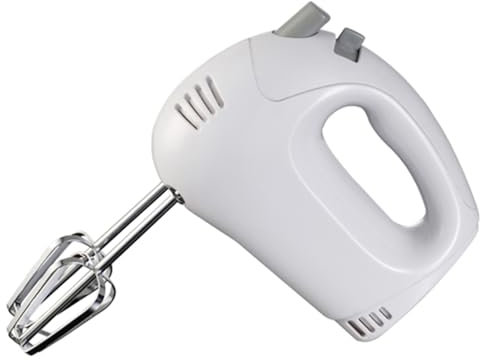 Brentwood HM-45 Electric Hand Mixer,Lightweight 5-Speed,White
