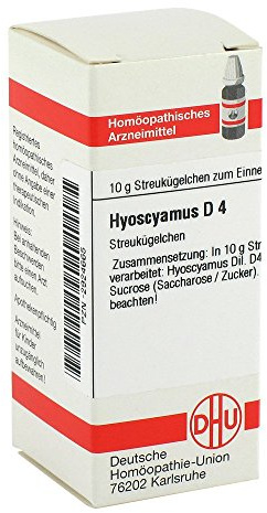 DHU Hyoscyamus D4 Streukügelchen, 10 g Globuli