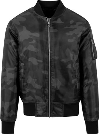 Urban Classics Herren Jacke Camo Basic Bomber Jacket, Gr. Small, Mehrfarbig (Dark camo 784)