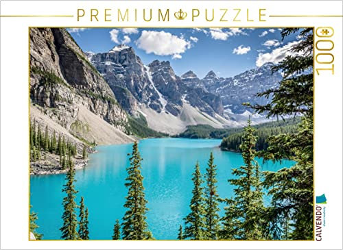 CALVENDO Puzzle Moraine Lake 1000 Teile Puzzle quer | 1000 Teile Lege-Größe 64 x 48 cm Foto-Puzzle für glückliche Stunden