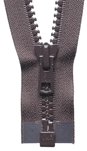 YKK Open Ended Zip, No. 570 Brown, 51 cm Length
