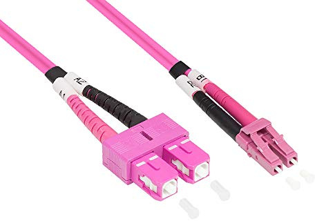 Patchkabel LWL Duplex OM4 (Multimode, 50/125) LC/SC, 3m, Good Connections®