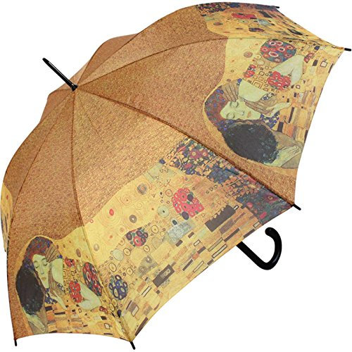 Regenschirm Motiv Gustav Klimt Der Kuss Stockschirm Automatik
