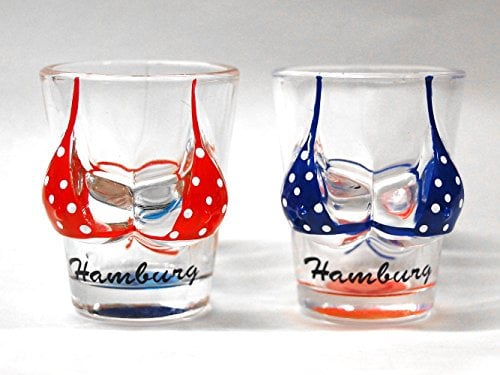City Souvenir Shop Stamper-Set Hamburg Bikini (Zwei Schnapsgläser, je ca. 2 cl)