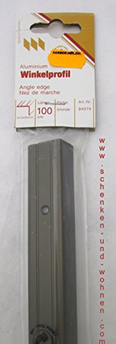 Winkelprofill Bodenprofil bronze dunkel 24,5x20mmx100 cm
