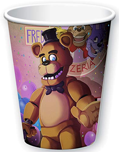 Five Nights At Freddy's 8ct 9oz Paper Cups