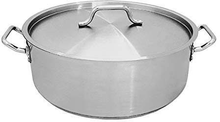 Mise à Jour International (Sbr-15) 15 QT Compatible plaques à Induction en Acier Inoxydable Brasero W/Coque