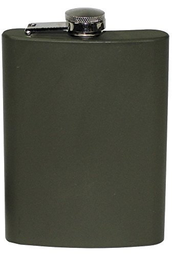 Original FOX Outdoor Edelstahl Flachmann 6 OZ 170ml oliv 225ml