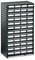 Treston ESD-Kleinteilemagazin 551-4ESD, BxTxH 310x180x550 mm, 48 Schubladen, Schwarz
